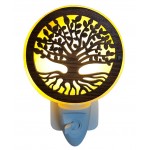 NIEUW  3D Himalayazout nachtlampje "tree of life"  complete set voor in stopcontact incl. LED - & Gloeilampje + gratis adapter voor elk stopcontact